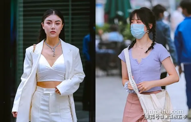街拍大多數女孩子都喜歡的穿搭，時尚達人教你怎樣搭配出大長腿