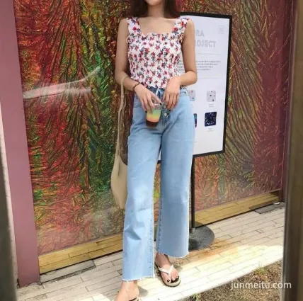 街拍避開3個闊腳褲穿搭誤區, 巧妙運用穿搭要訣來個小短腿逆襲!