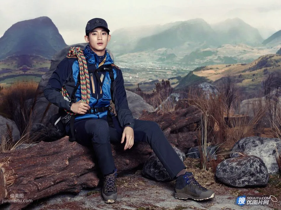 金秀賢戶外登山唯美外拍寫真圖片 3