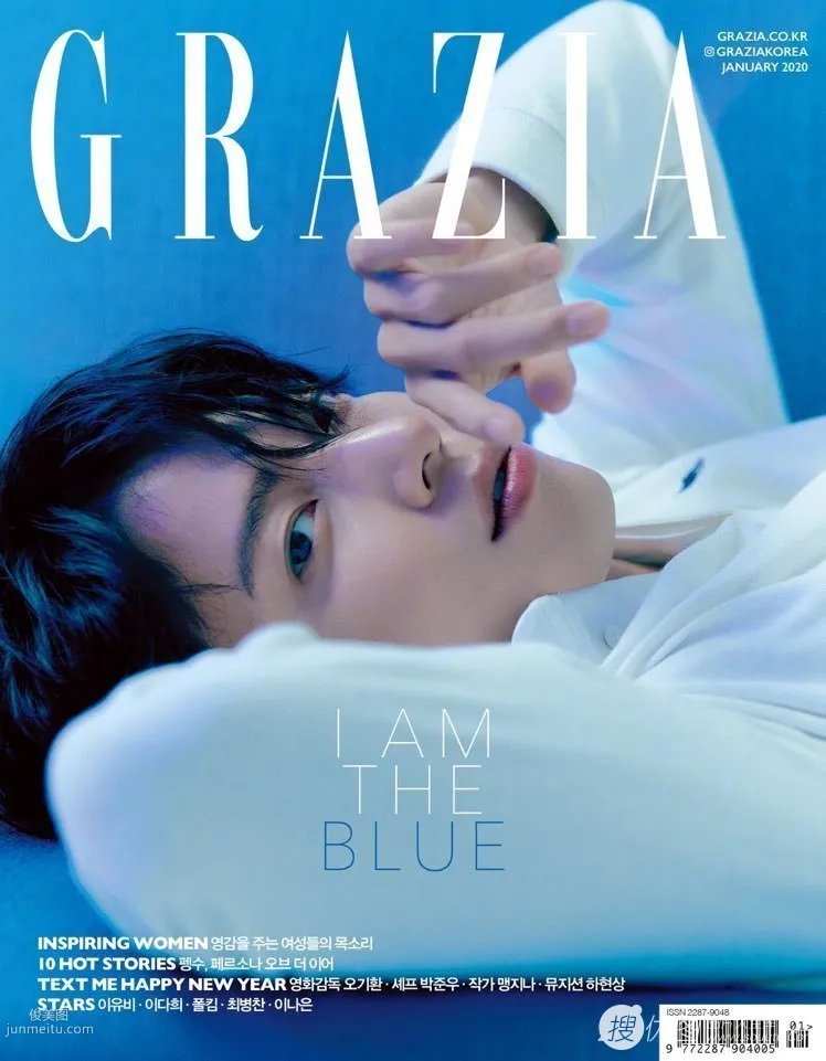 韓國帥氣男星鄭容和沉穩帥氣GRAZIA雜志寫真圖片 1