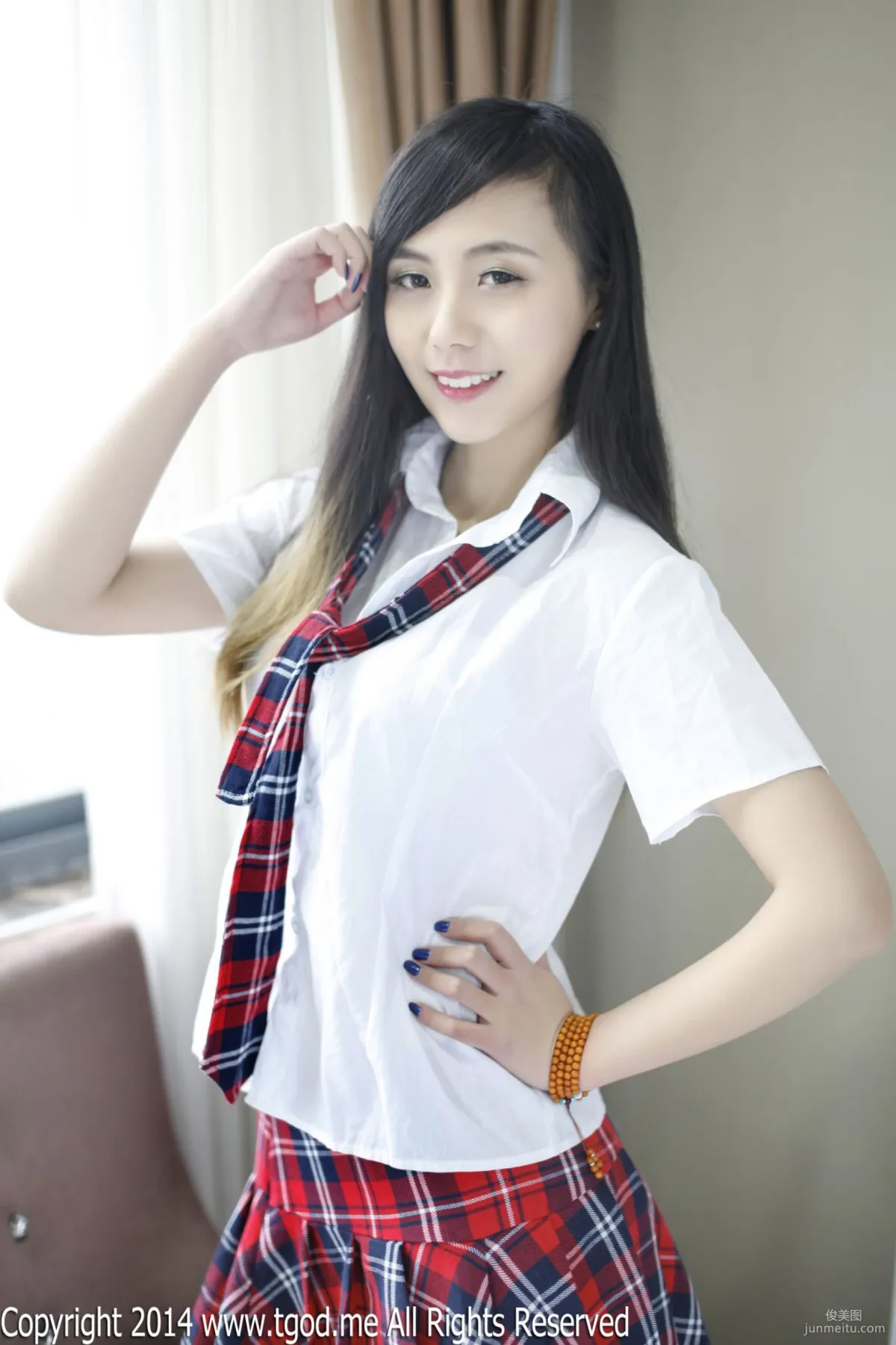 謝忱倬《平安夜校服的誘惑》 [TGOD推女神] 寫真集 7