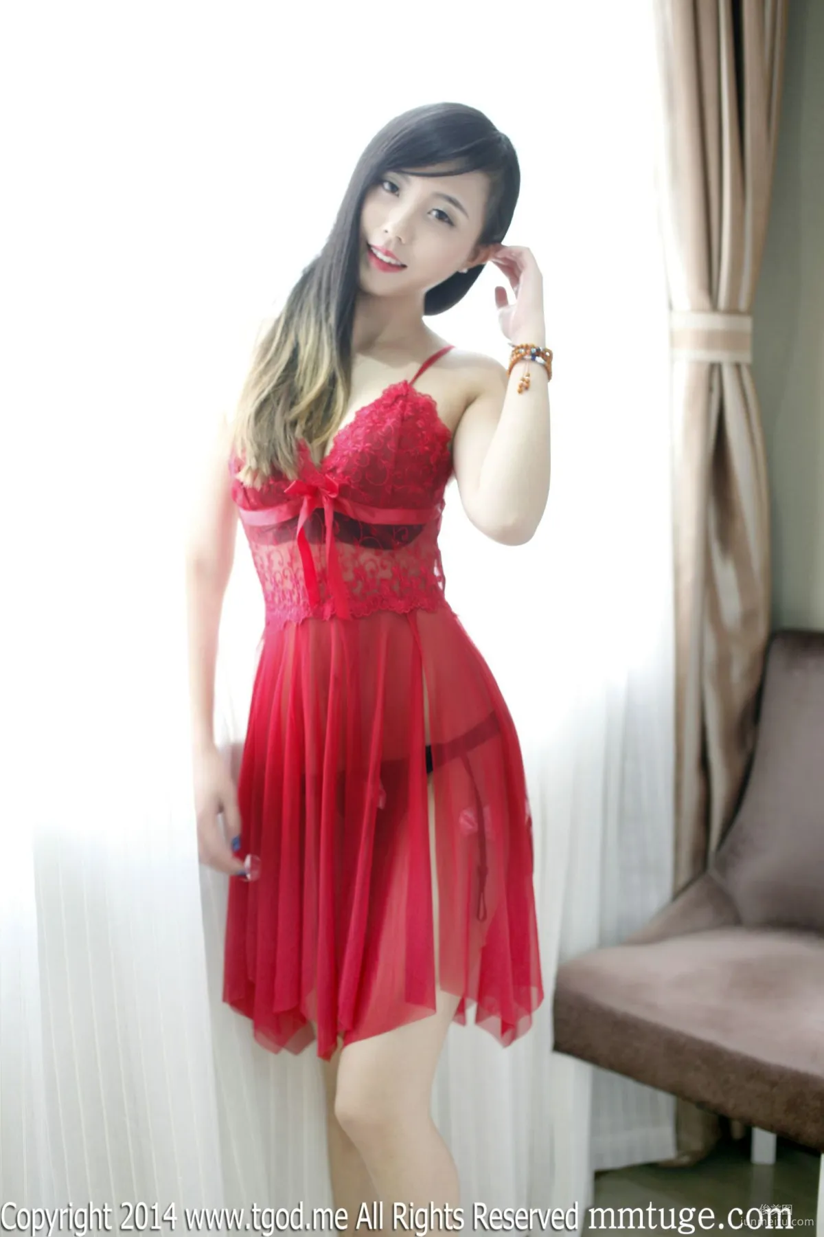 謝忱倬《平安夜校服的誘惑》 [TGOD推女神] 寫真集 128