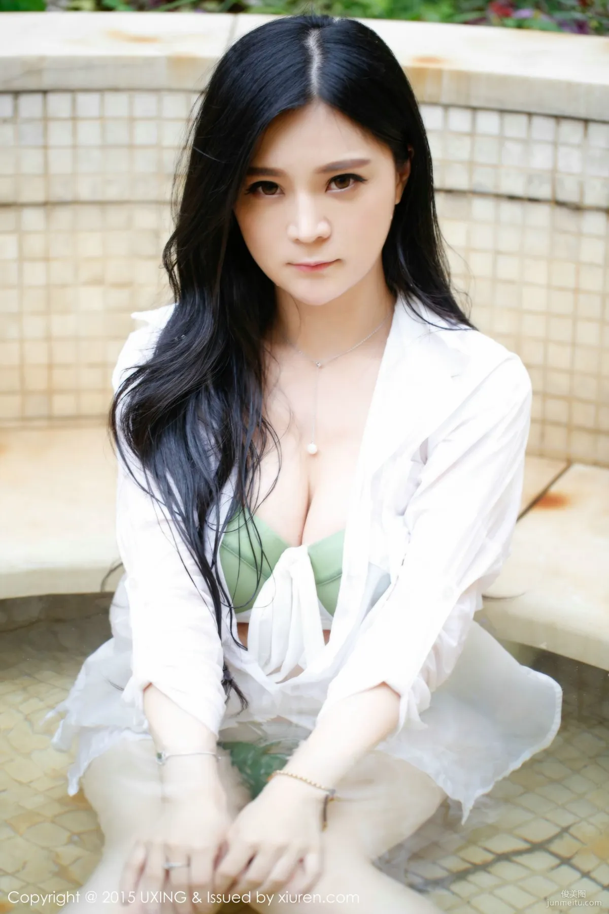 Ayumi雪雪 - 性感的蕾絲女仆裝 [UXING優星館] Vol.020 寫真集 49