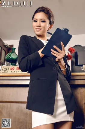 [麗櫃LiGui] Model 安娜《收銀美女絲足》美腿玉足寫真圖片