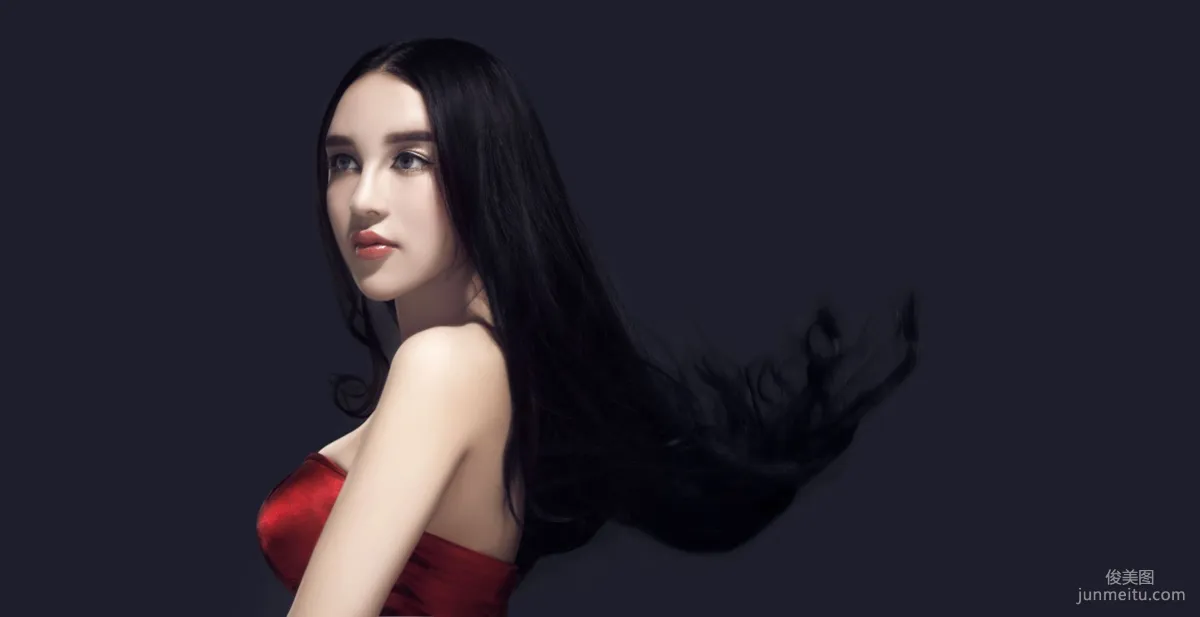 混血美女模特石一伊 棚拍圖片寫真集 7
