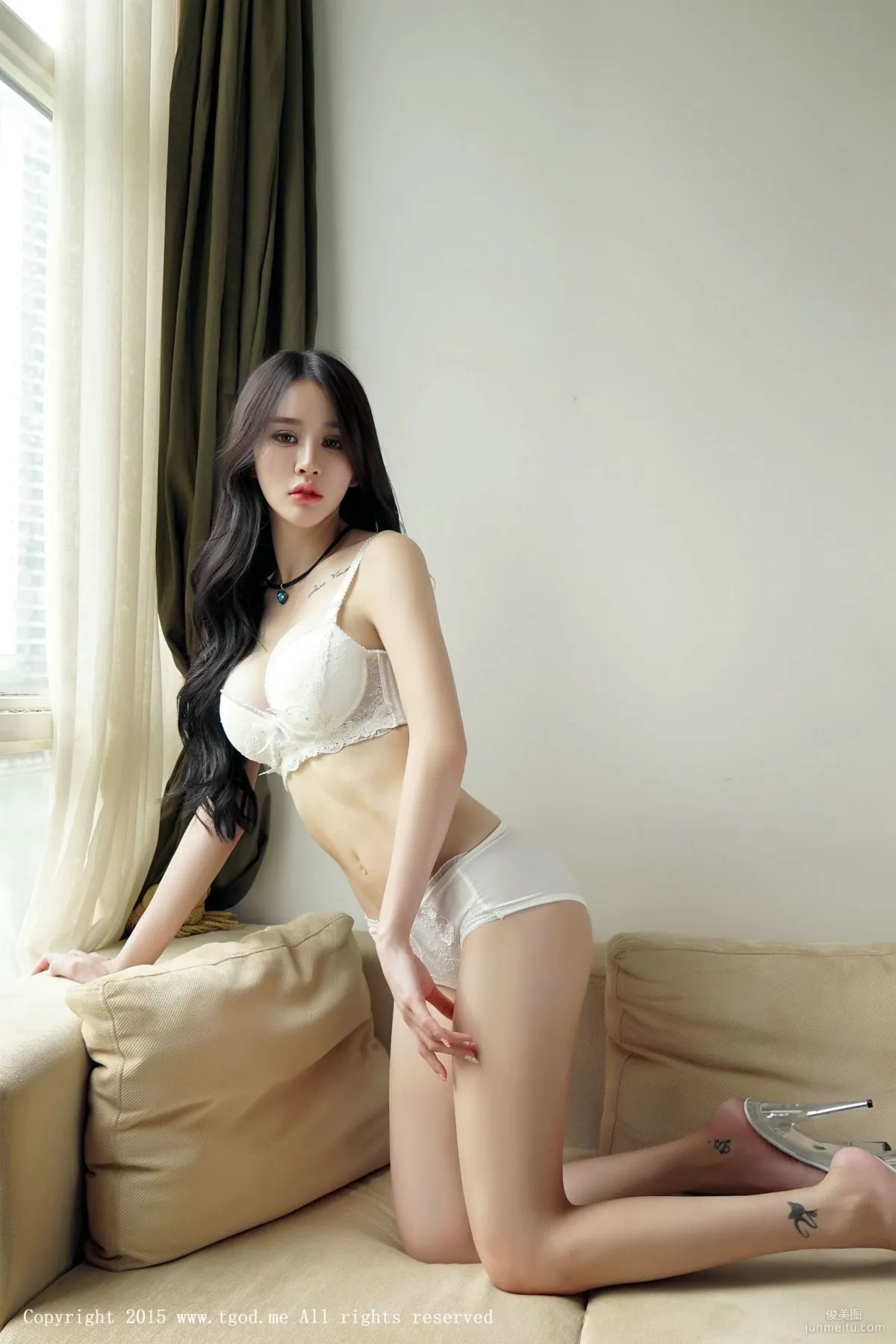 Cheryl青樹《比基尼+白襯衫》系列 [TGOD推女神] 寫真集 41