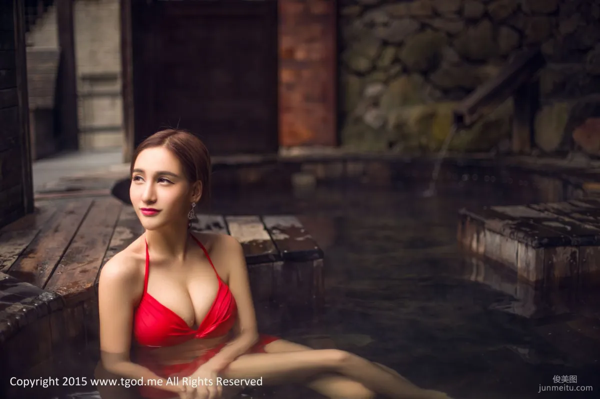Ice艾希 《女神駕到》之甯海森林溫泉 [TGOD推女神] 寫真集 24