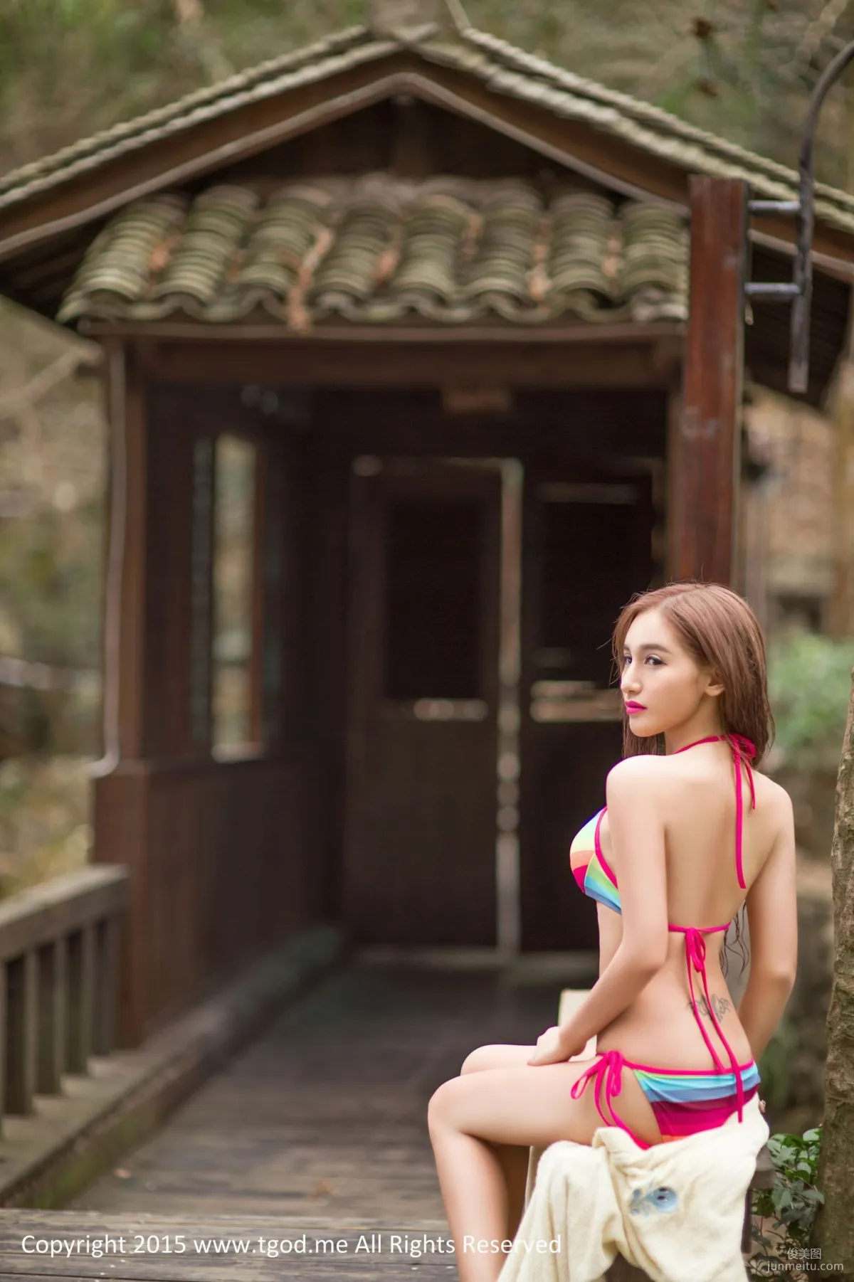 Ice艾希 《女神駕到》之甯海森林溫泉 [TGOD推女神] 寫真集 48
