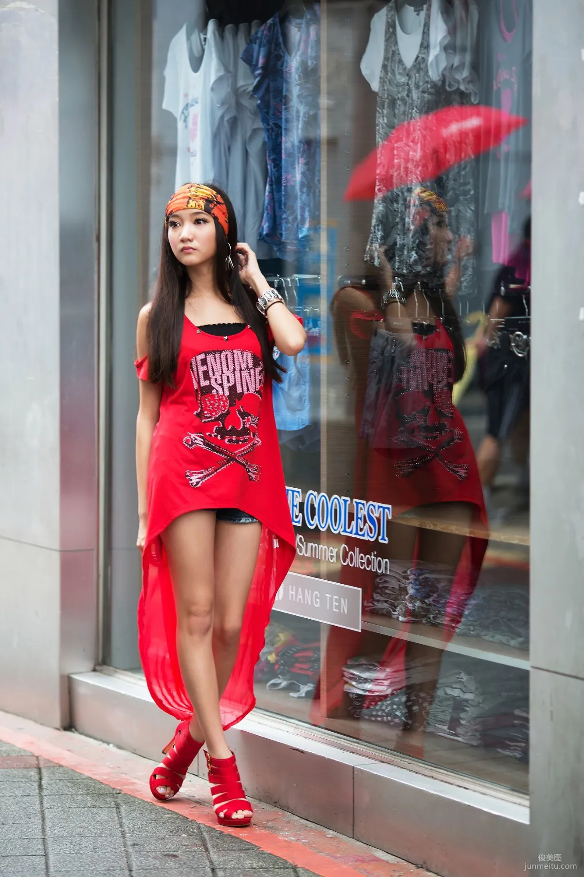 台灣腿模Tina陳思婷《美國街》街拍寫真集 7