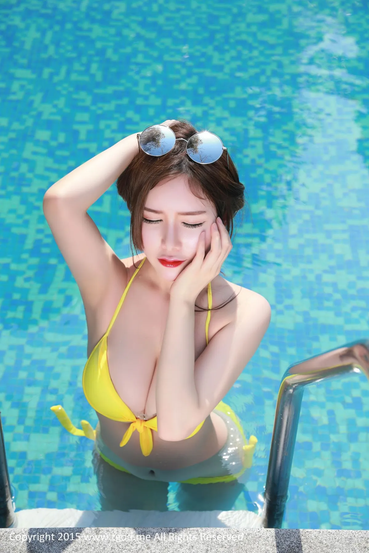 75F乳神于姬Una《泳池美人虞》 [TGOD推女神] 寫真集 35