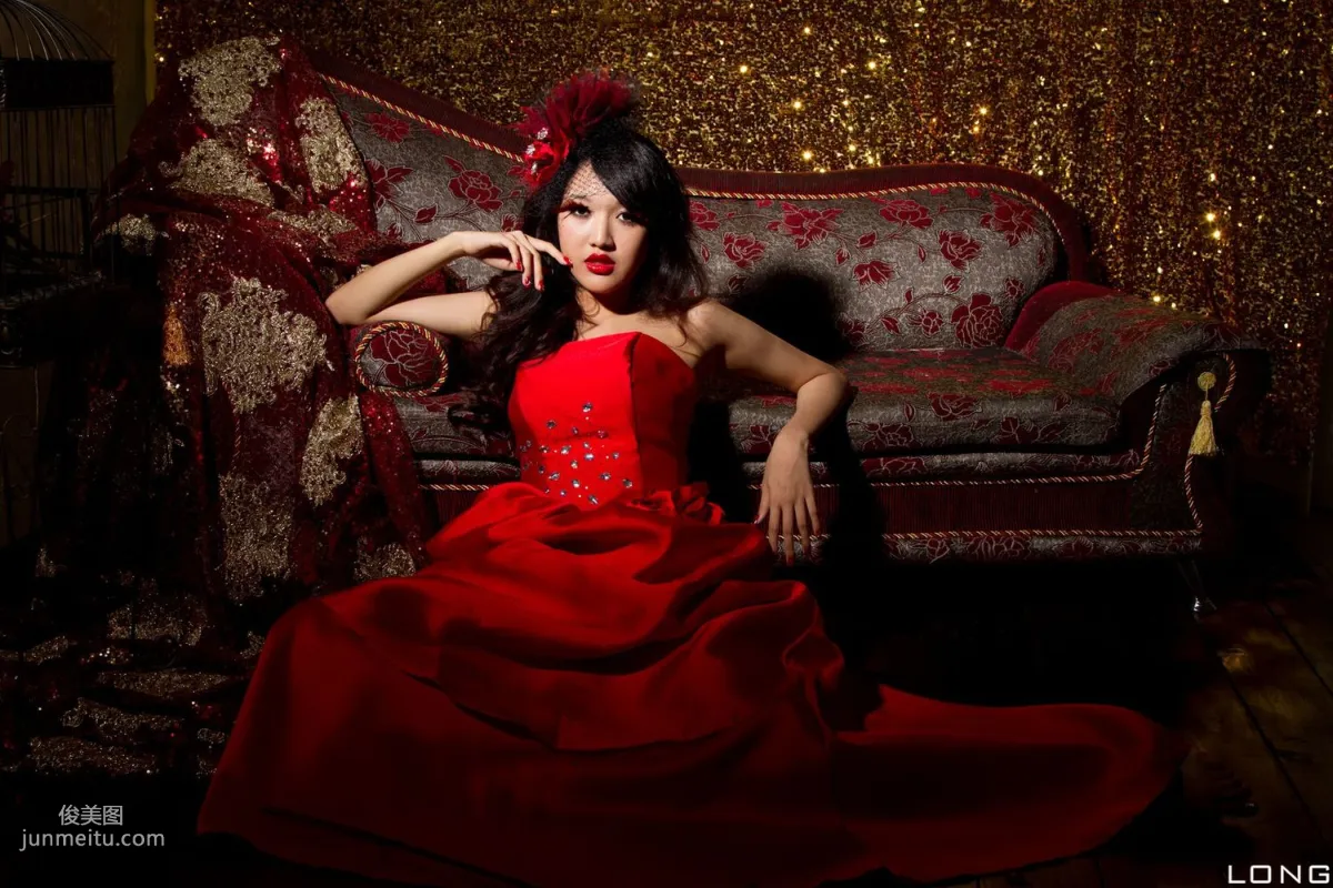 陈玮廷/腿模Jill《婚紗之紅》写真集37