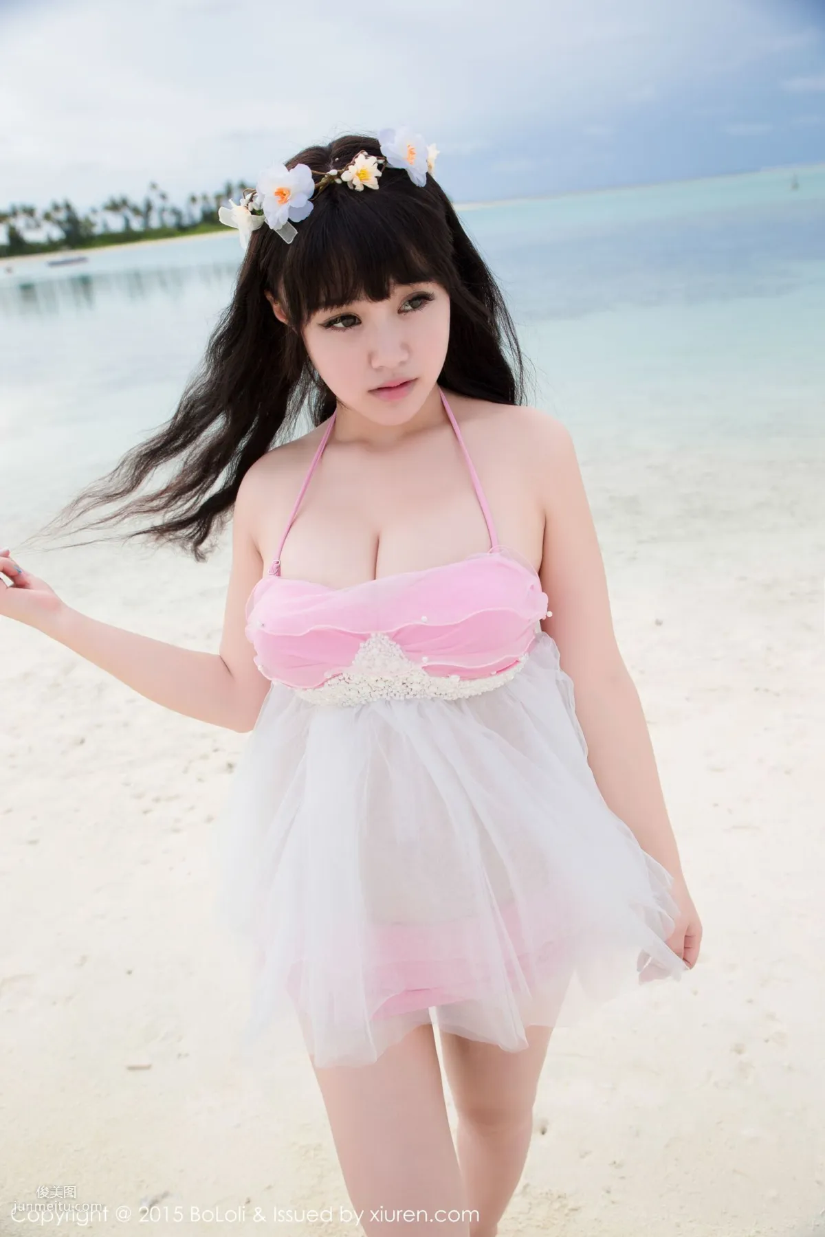 Barbie可兒《馬爾代夫旅拍》海邊和沙灘篇 [BoLoli波蘿社] Vol.057 寫真集 35