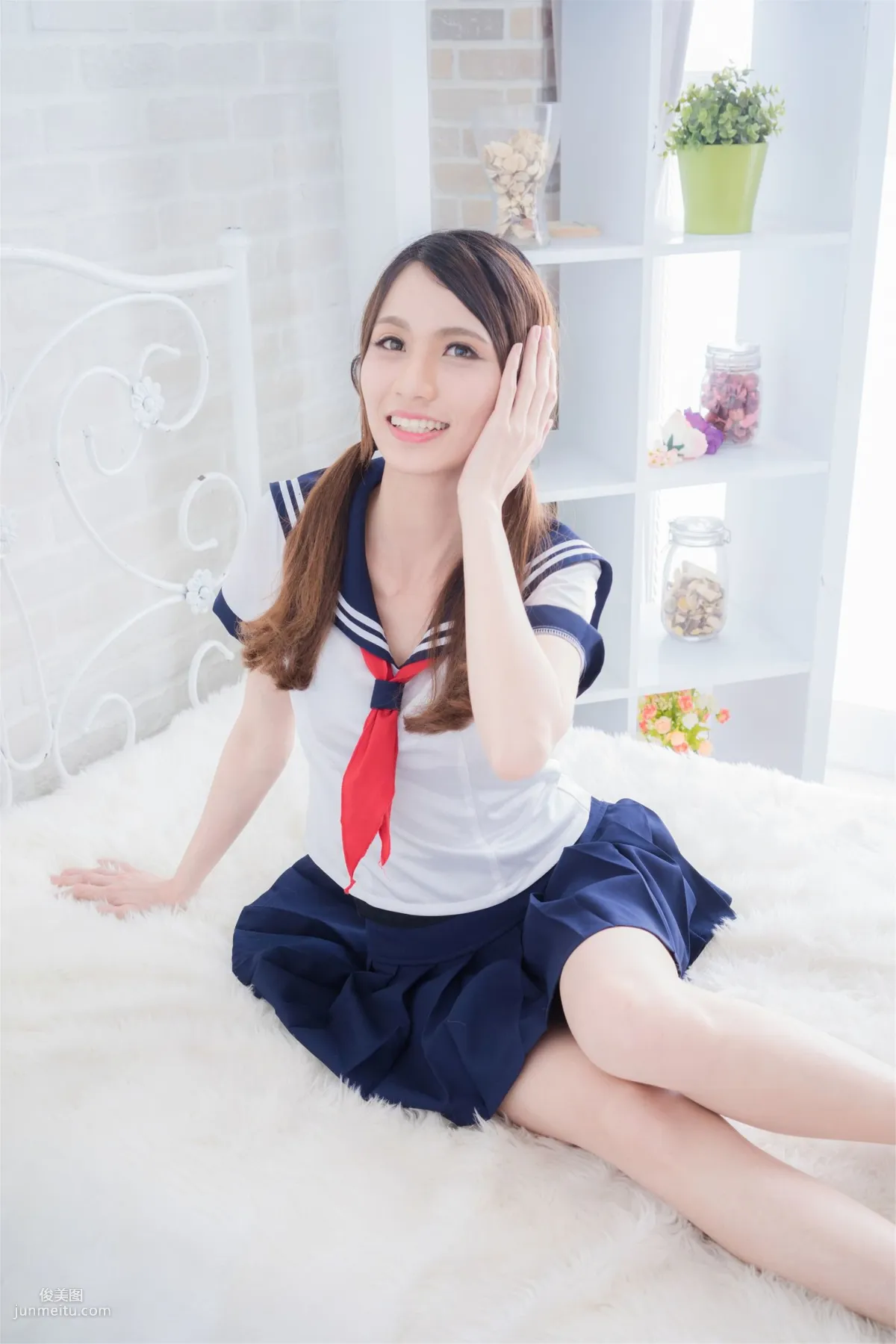 台灣正妹Candice蔡譯心《清新水手服學妹》寫真集 5