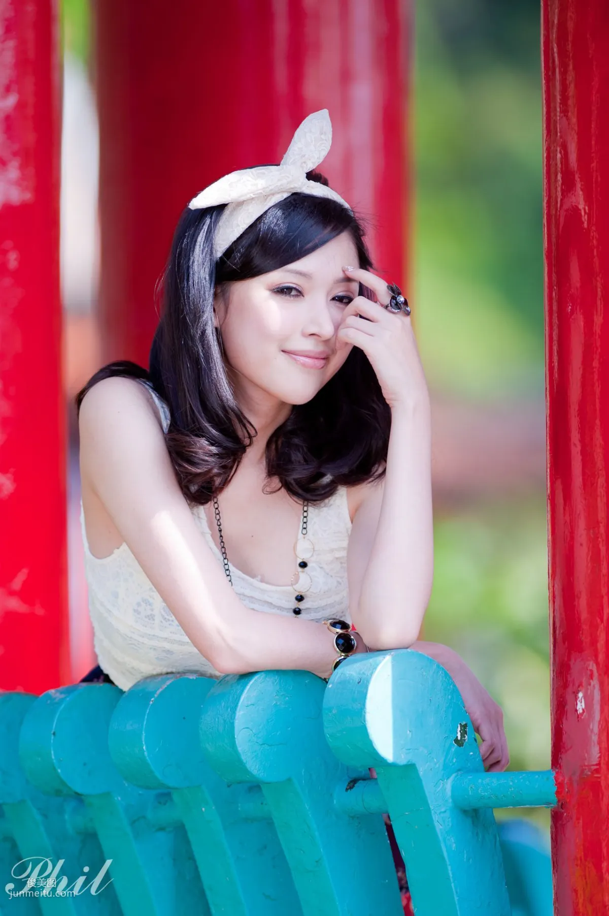 Beautyleg腿模Avy《連衣裙公園外拍》寫真集 33