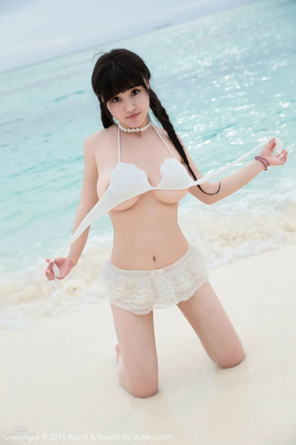 Barbie可兒《馬爾代夫旅拍》海邊和沙灘篇 [BoLoli波蘿社] Vol.057 寫真集 31