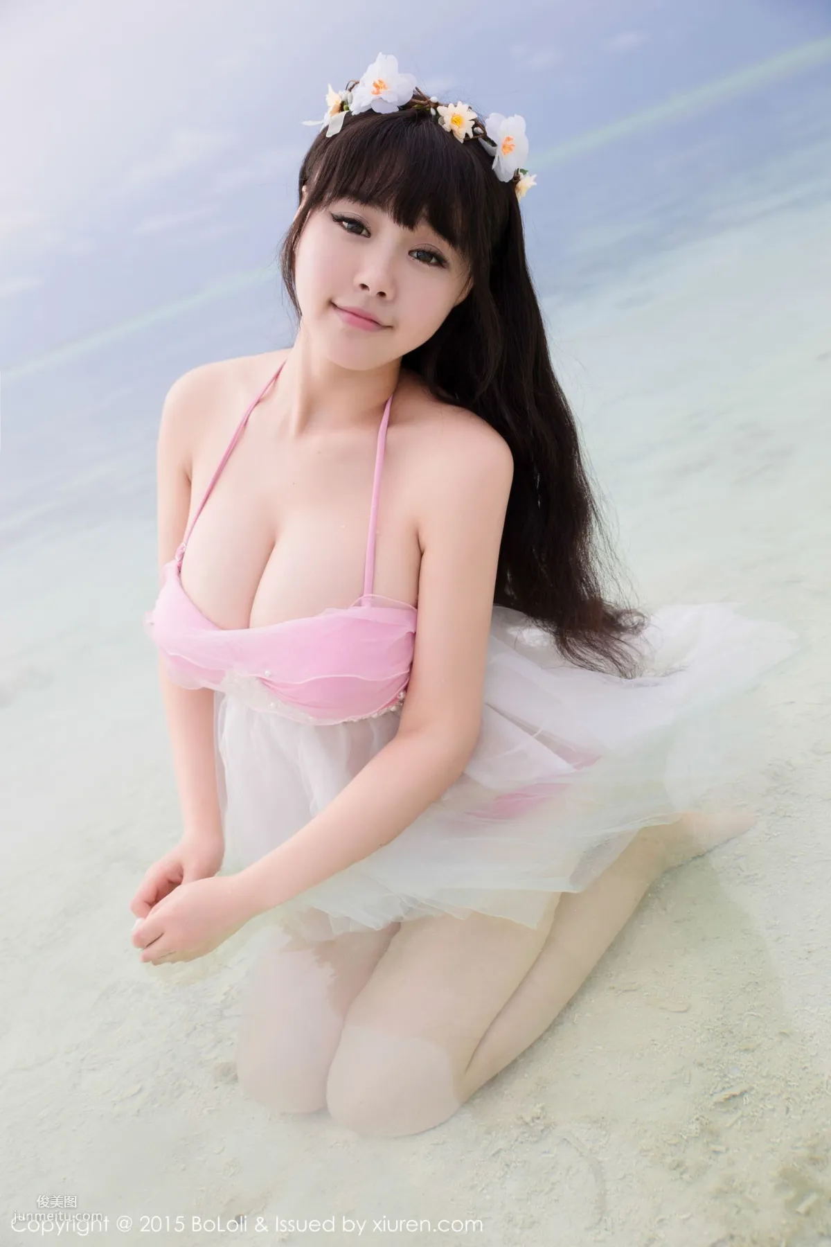 Barbie可兒《馬爾代夫旅拍》海邊和沙灘篇 [BoLoli波蘿社] Vol.057 寫真集 44