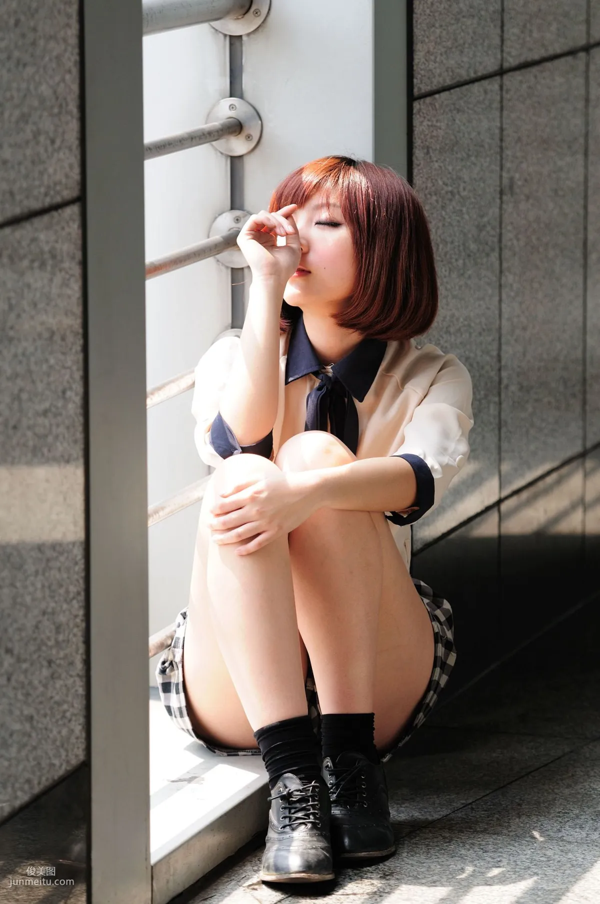 短發美女小豬patty《2組小清新街拍》寫真集 21