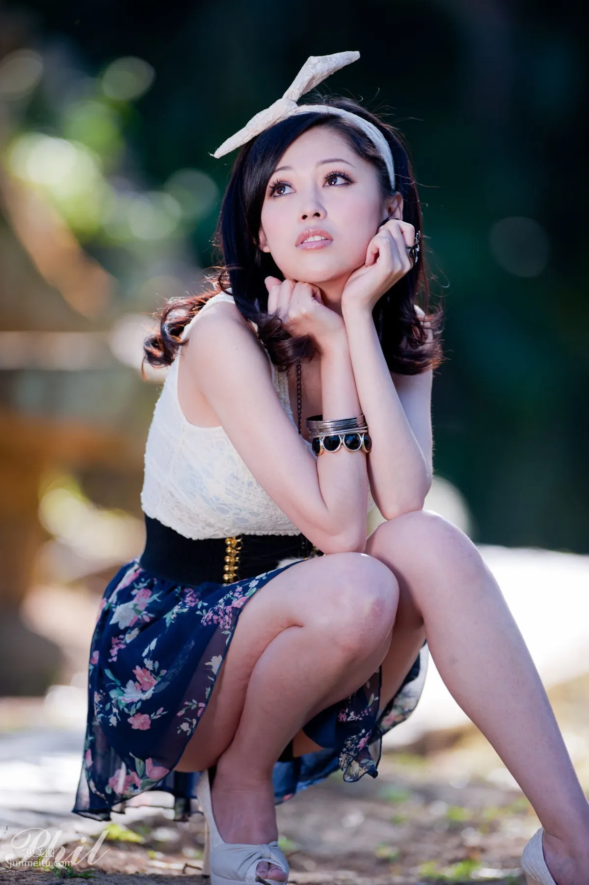 Beautyleg腿模Avy《連衣裙公園外拍》寫真集 42