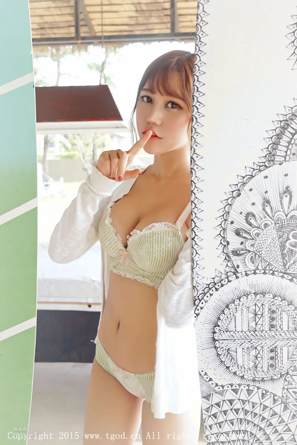 Milk楚楚《一抹甜美小清新》 [TGOD推女神] 寫真集 31