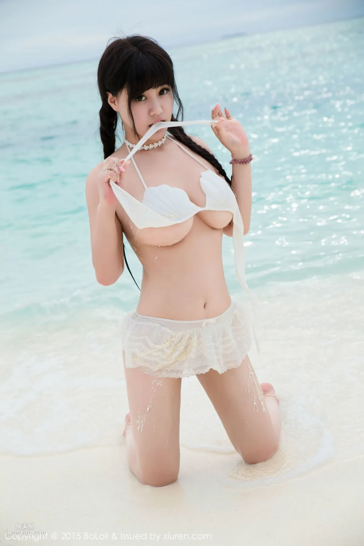 Barbie可兒《馬爾代夫旅拍》海邊和沙灘篇 [BoLoli波蘿社] Vol.057 寫真集 28