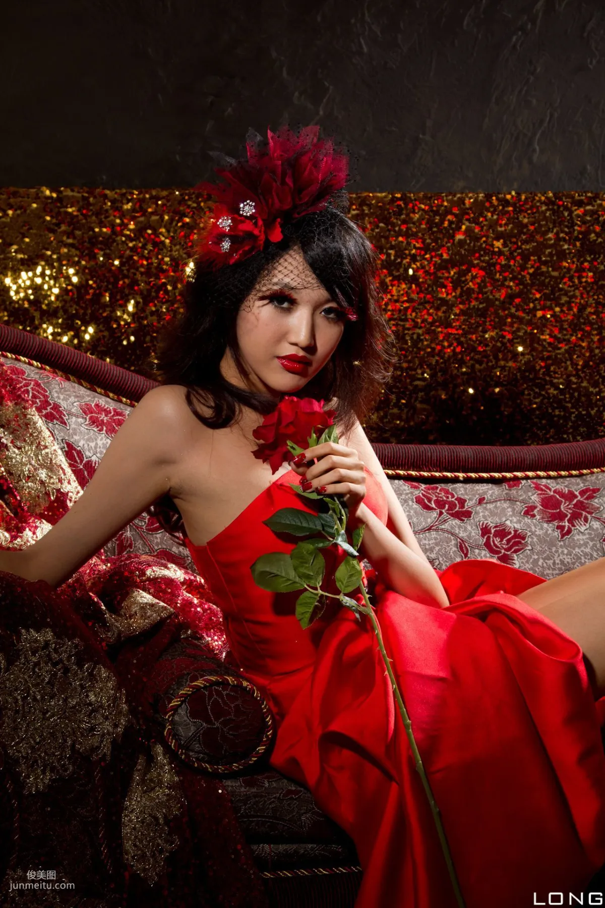 陈玮廷/腿模Jill《婚紗之紅》写真集23