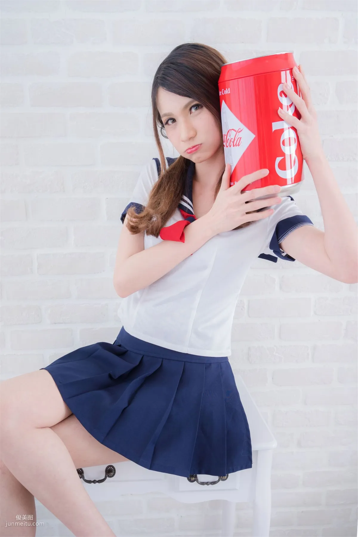 台灣正妹Candice蔡譯心《清新水手服學妹》寫真集 21