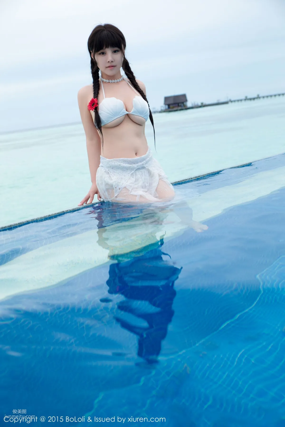 Barbie可兒《馬爾代夫旅拍》海邊和沙灘篇 [BoLoli波蘿社] Vol.057 寫真集 10