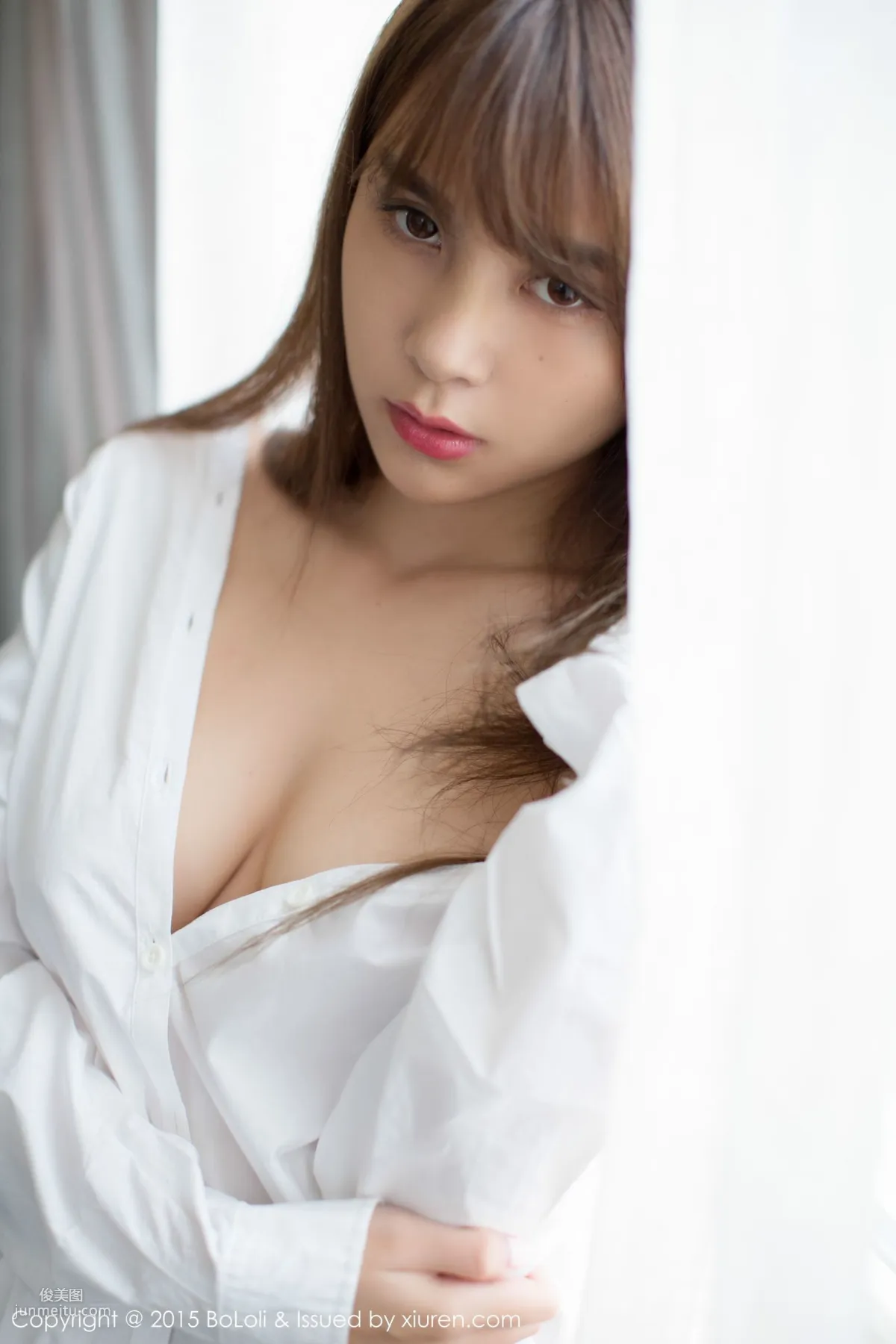 夏美醬 - 性感内衣+白襯衫 [BoLoli波蘿社] Vol.063 寫真集 42