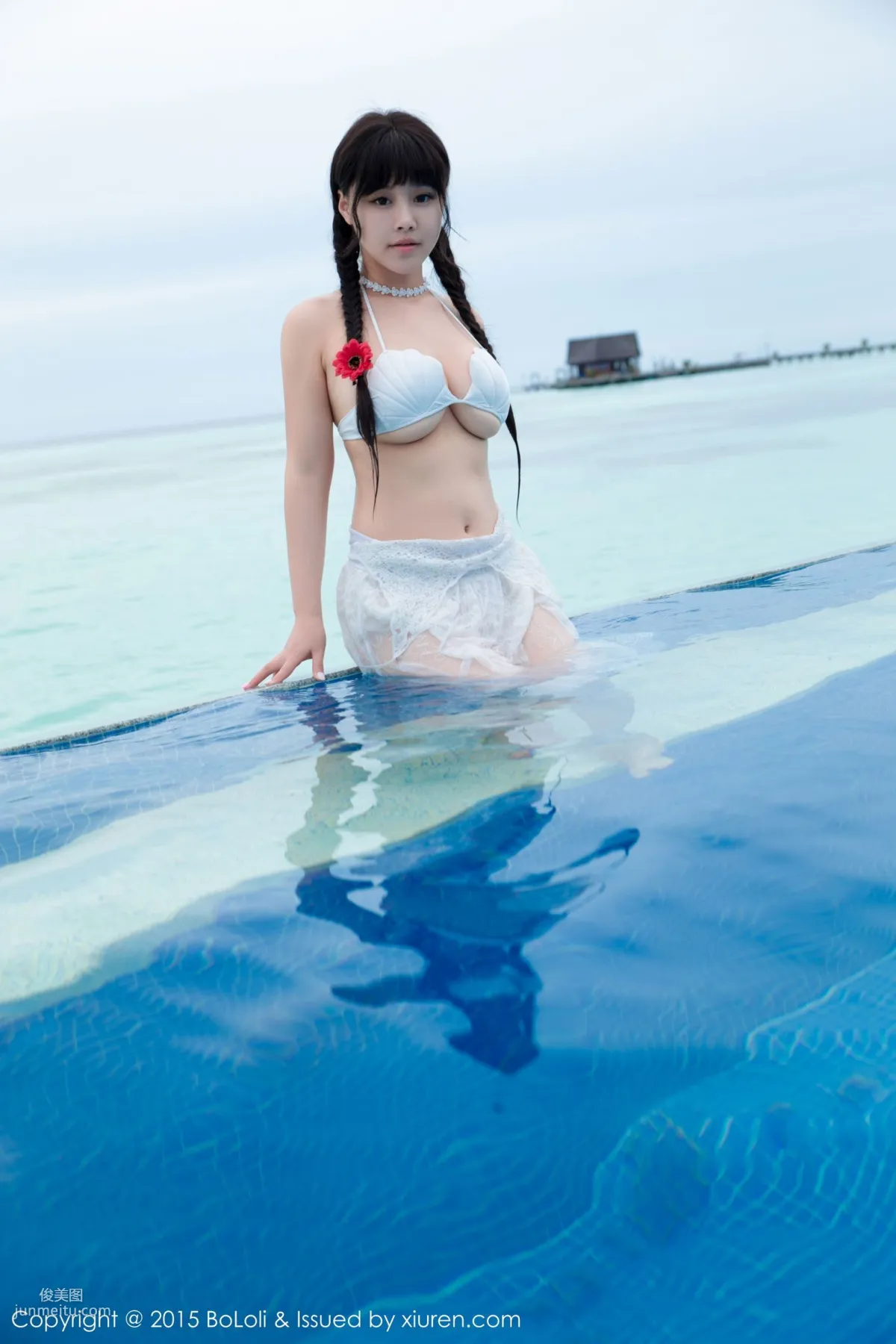Barbie可兒《馬爾代夫旅拍》海邊和沙灘篇 [BoLoli波蘿社] Vol.057 寫真集 9