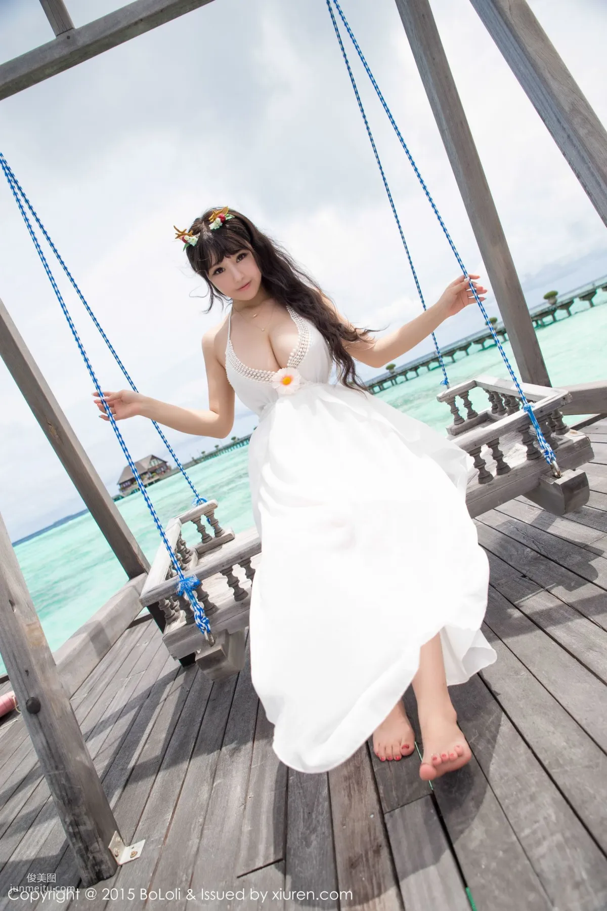 Barbie可兒《馬爾代夫旅拍》小清新系列 [BoLoli波蘿社] Vol.042 寫真集 36