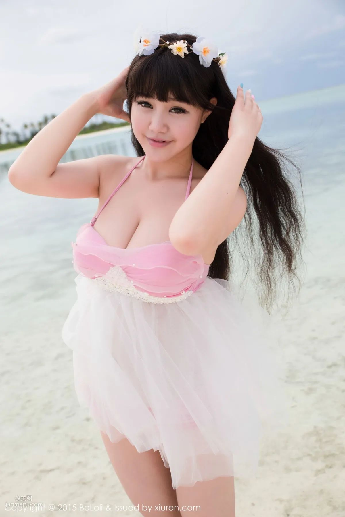 Barbie可兒《馬爾代夫旅拍》海邊和沙灘篇 [BoLoli波蘿社] Vol.057 寫真集 39