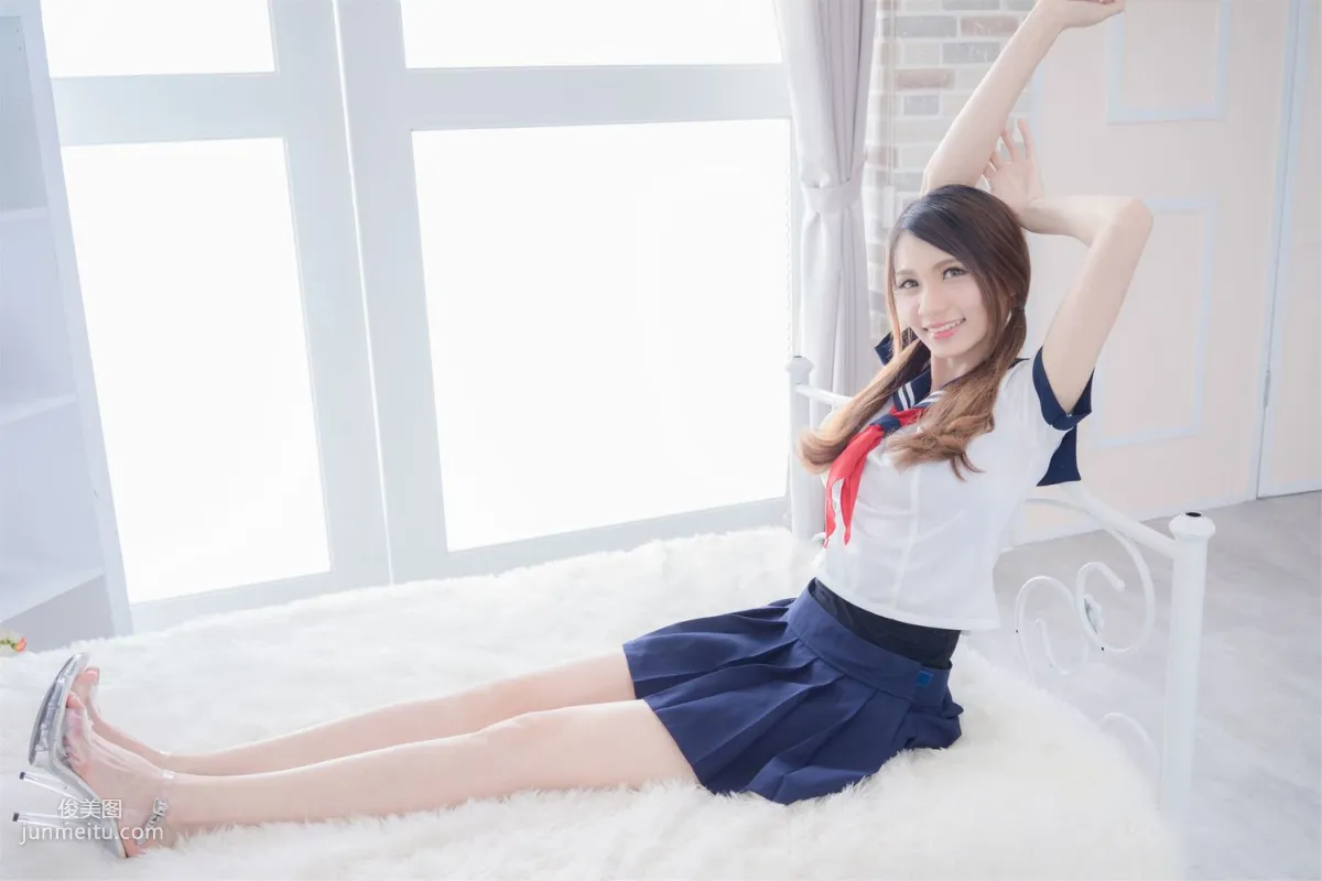 台灣正妹Candice蔡譯心《清新水手服學妹》寫真集 15