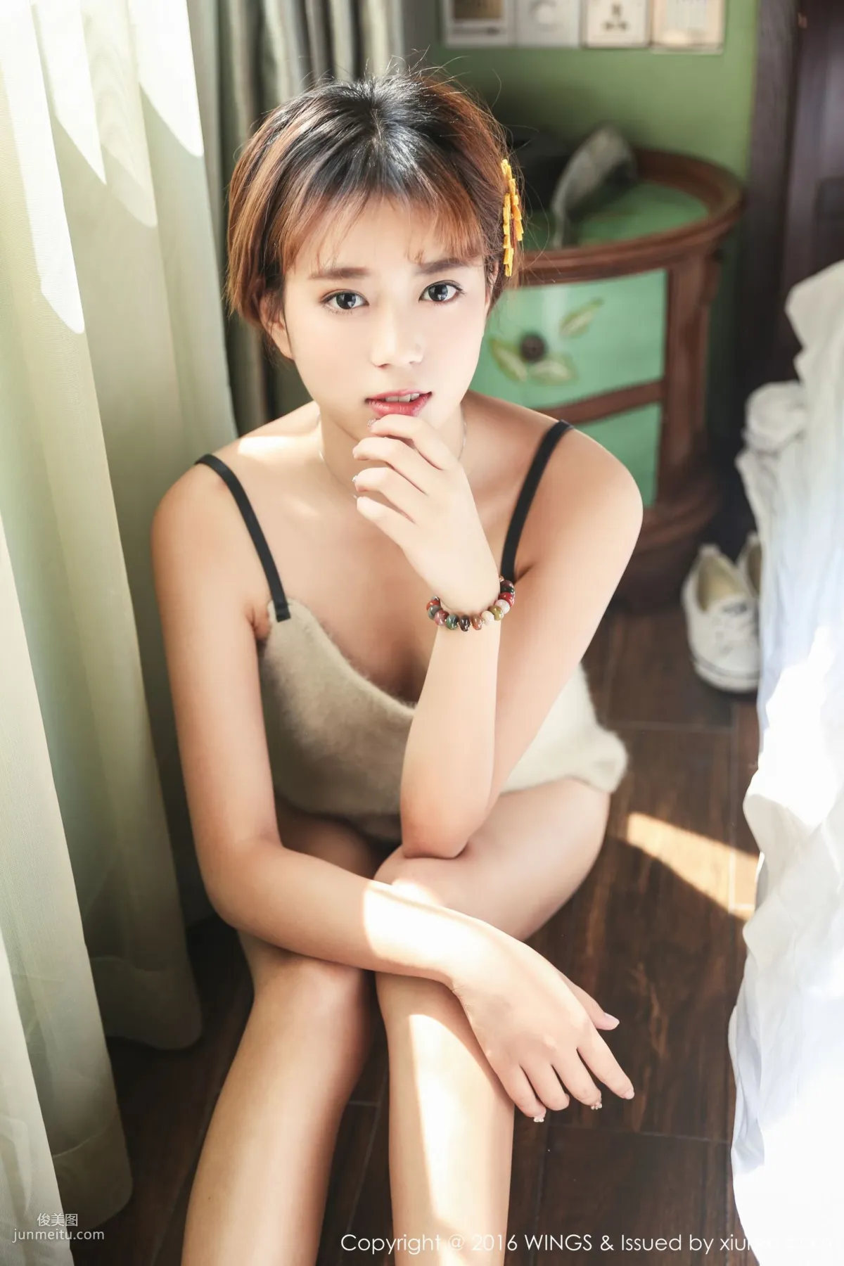 檸檬vivi - 極品短發帥氣模特[WingS影私荟] Vol.019 寫真集 56