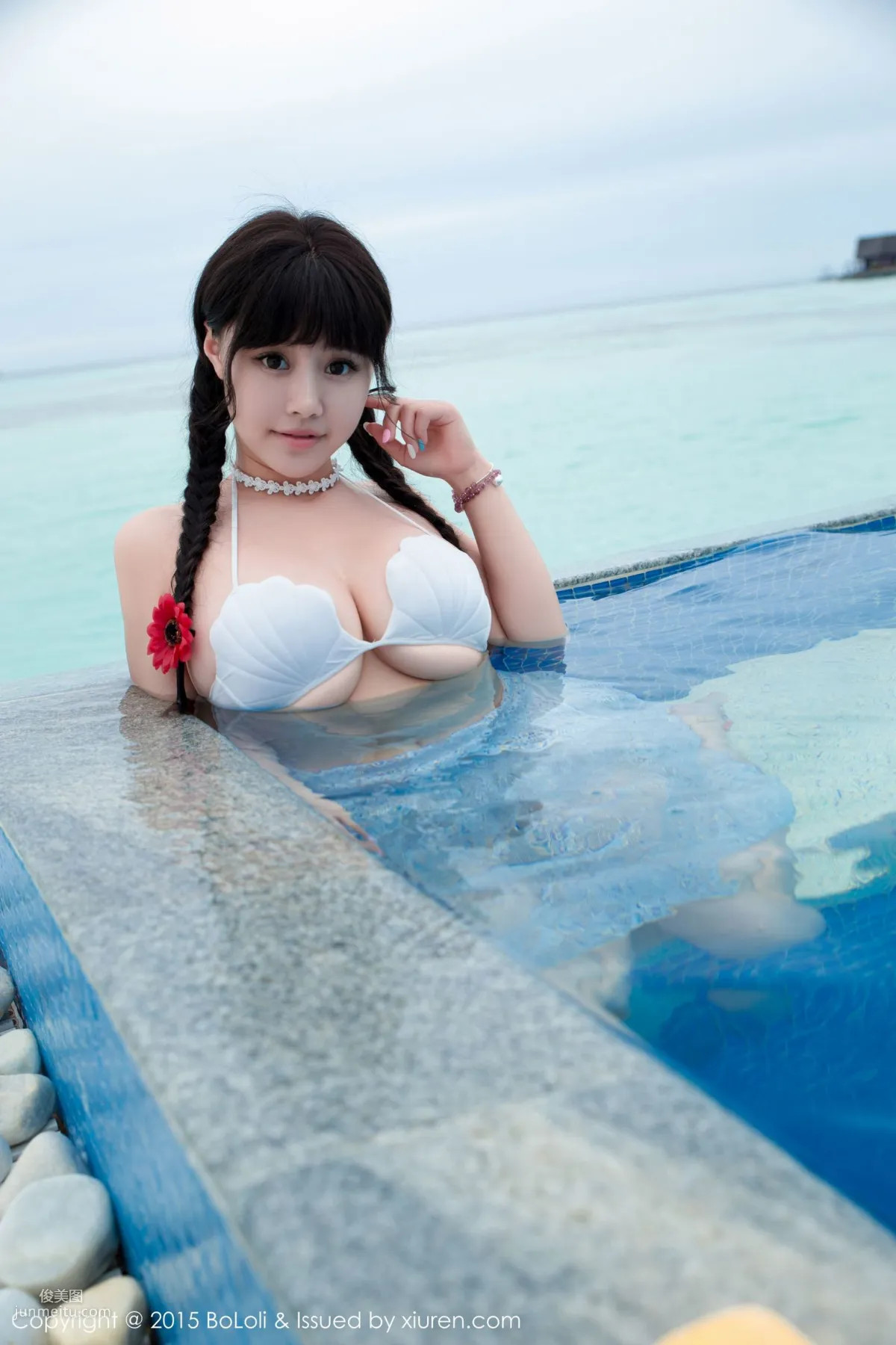 Barbie可兒《馬爾代夫旅拍》海邊和沙灘篇 [BoLoli波蘿社] Vol.057 寫真集 12