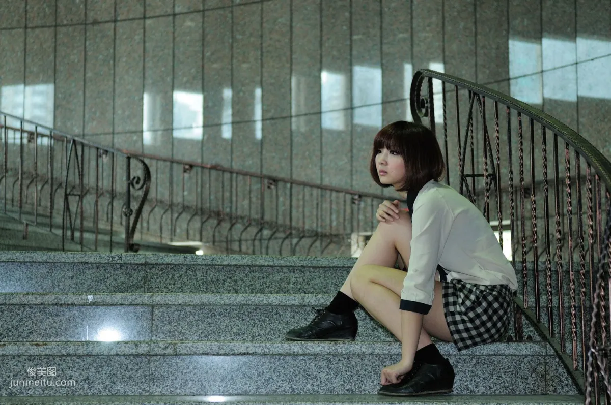 短發美女小豬patty《2組小清新街拍》寫真集 35