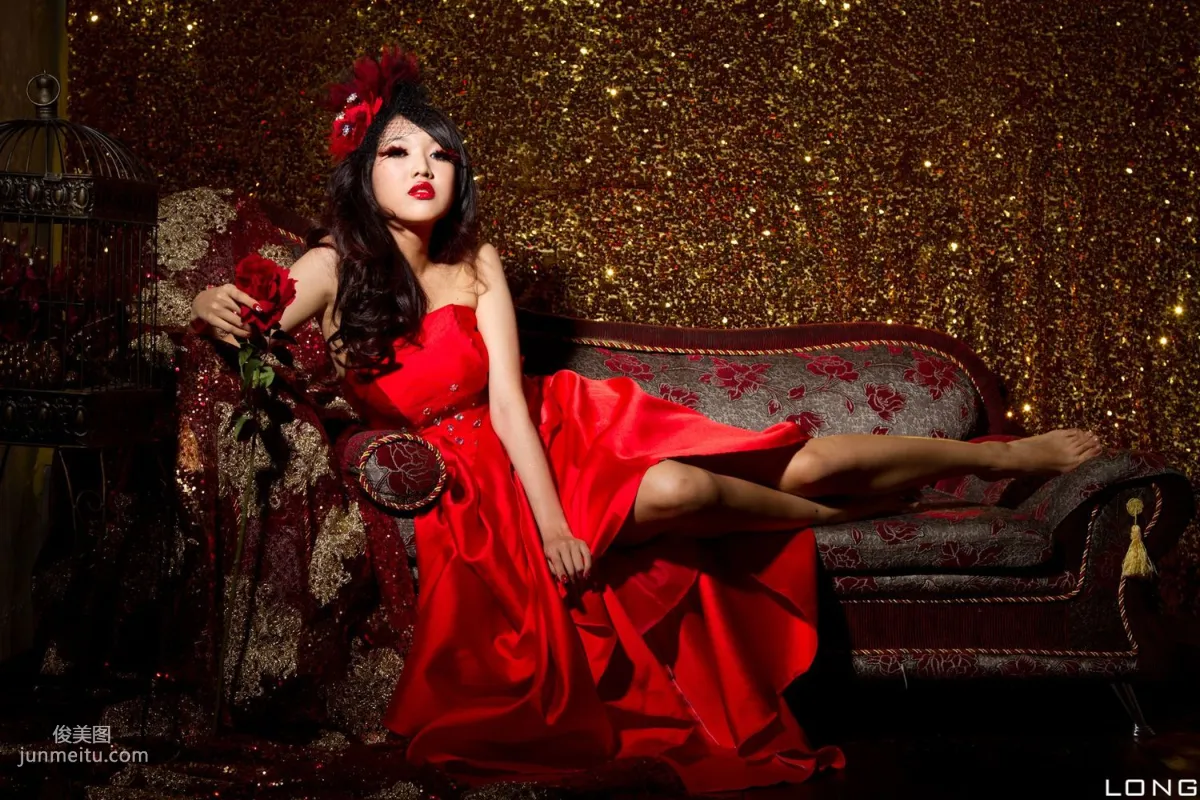 陈玮廷/腿模Jill《婚紗之紅》写真集15