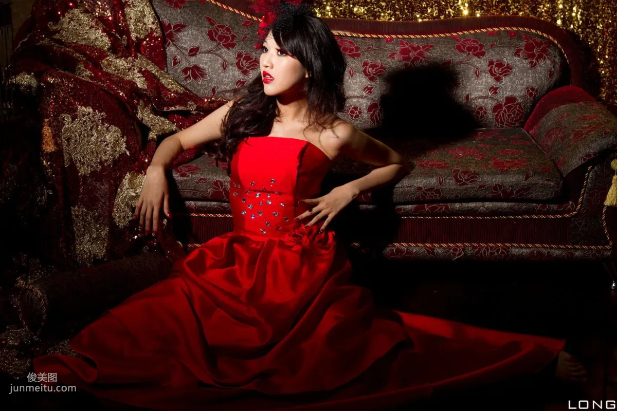 陈玮廷/腿模Jill《婚紗之紅》写真集39