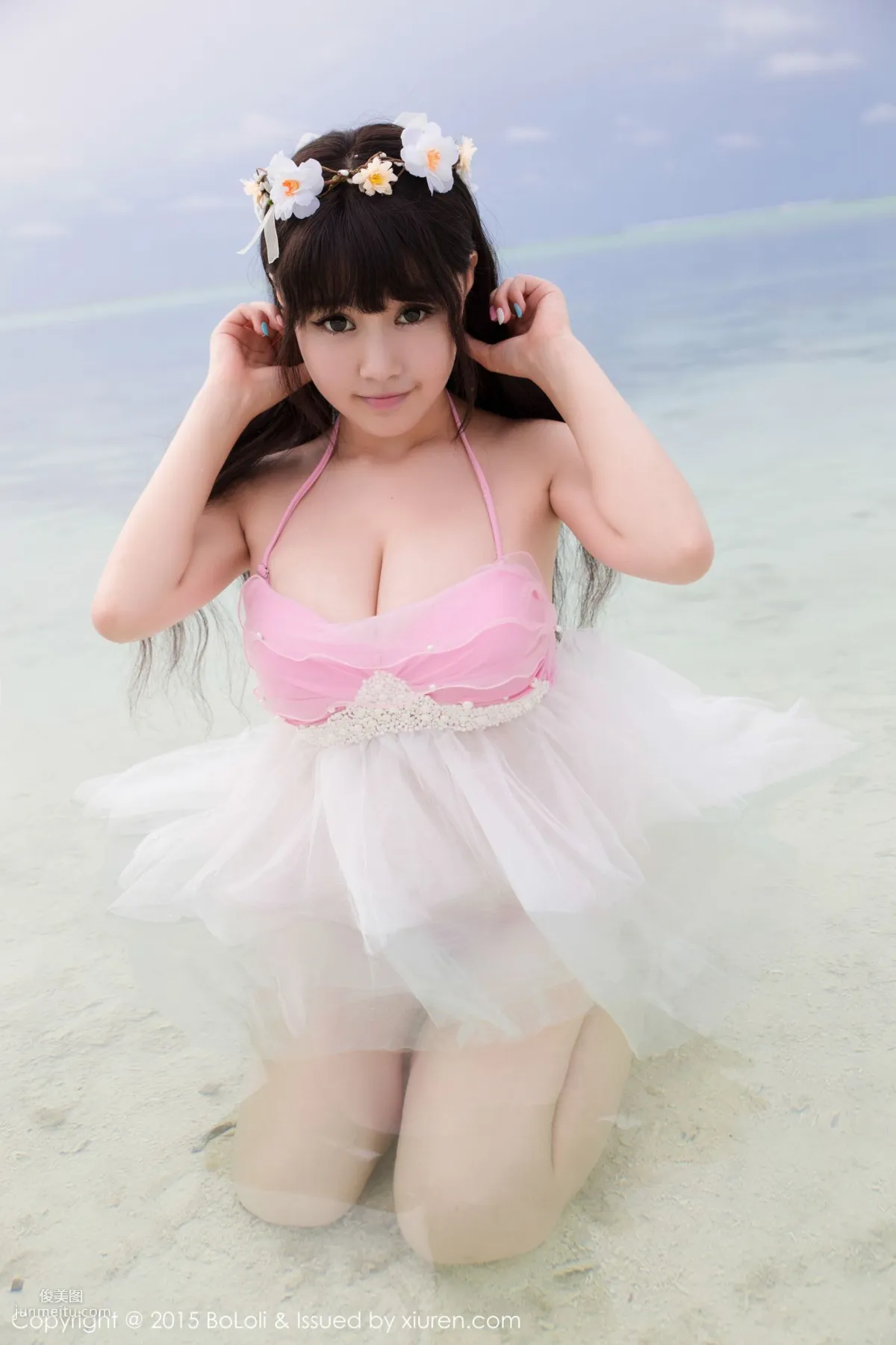 Barbie可兒《馬爾代夫旅拍》海邊和沙灘篇 [BoLoli波蘿社] Vol.057 寫真集 43