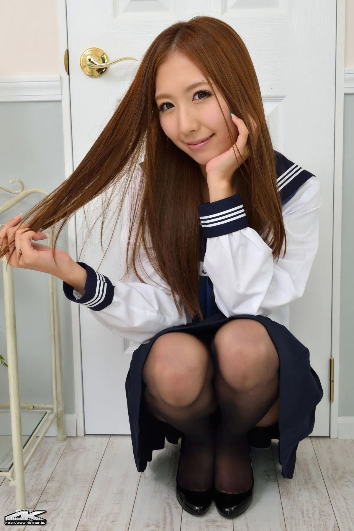 [4K-STAR] NO.00068 岩崎由衣 Sailor Suit 黑絲學妹 寫真集 43