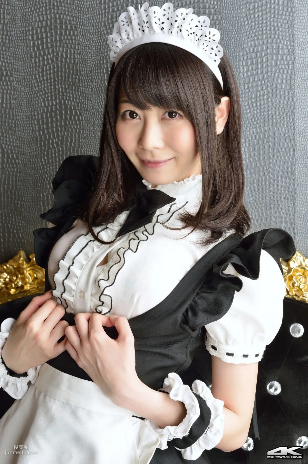 [4K-STAR] NO.00184 桜のどか Maid Costume 白丝女仆 写真集21