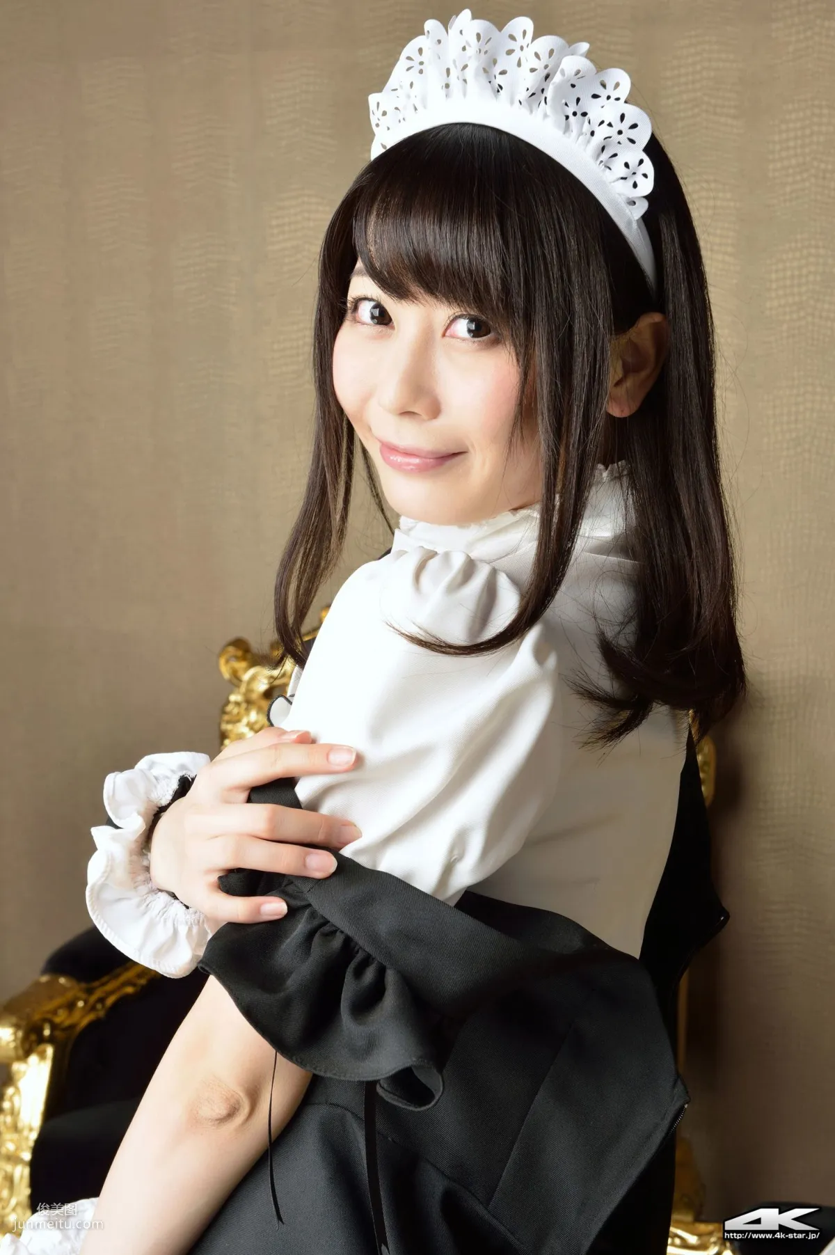 [4K-STAR] NO.00184 桜のどか Maid Costume 白丝女仆 写真集27