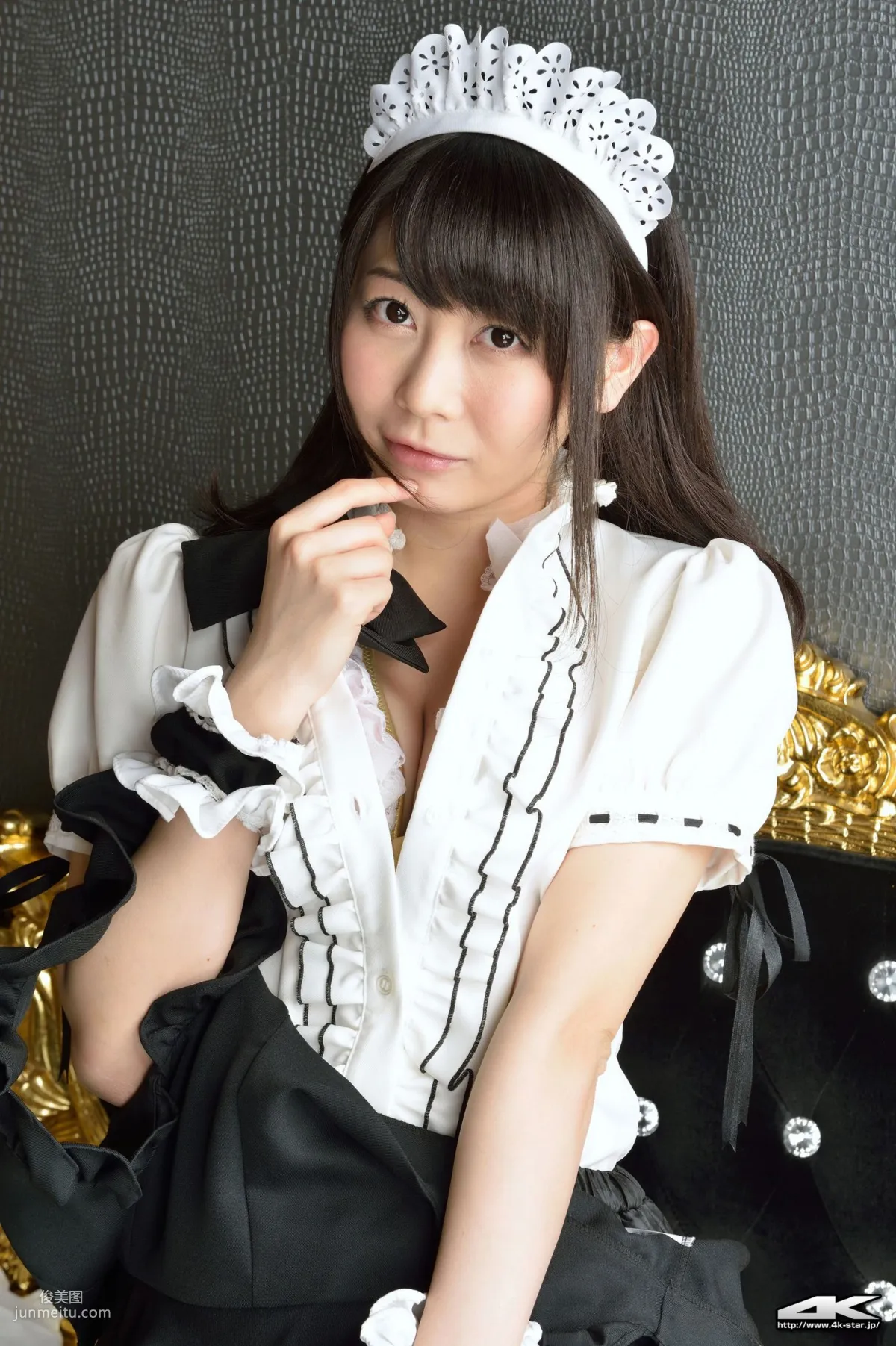 [4K-STAR] NO.00184 桜のどか Maid Costume 白丝女仆 写真集31