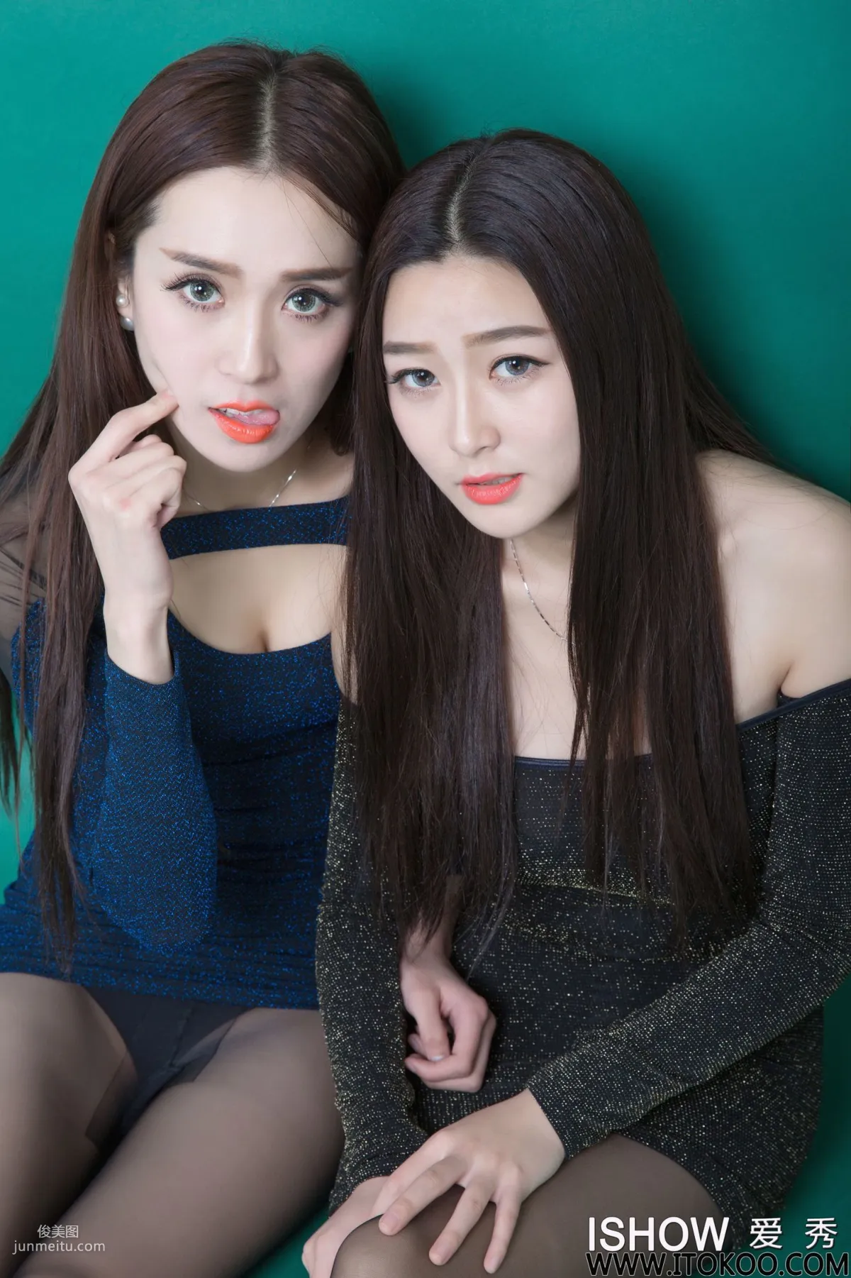 小汝Ruby、小煜CC《包臀套裙+黑絲美腿》 [ISHOW愛秀] NO.033 寫真集 32