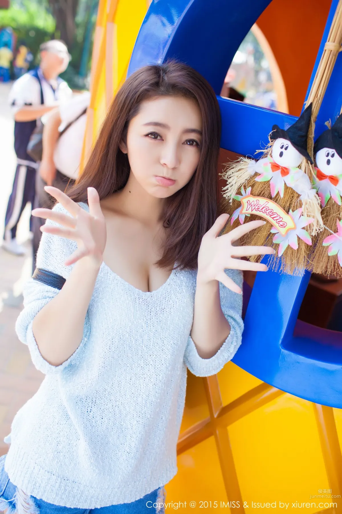 夏茉GIGI《牛仔熱褲街拍》 [愛蜜社IMiss] Vol.049 寫真集 7