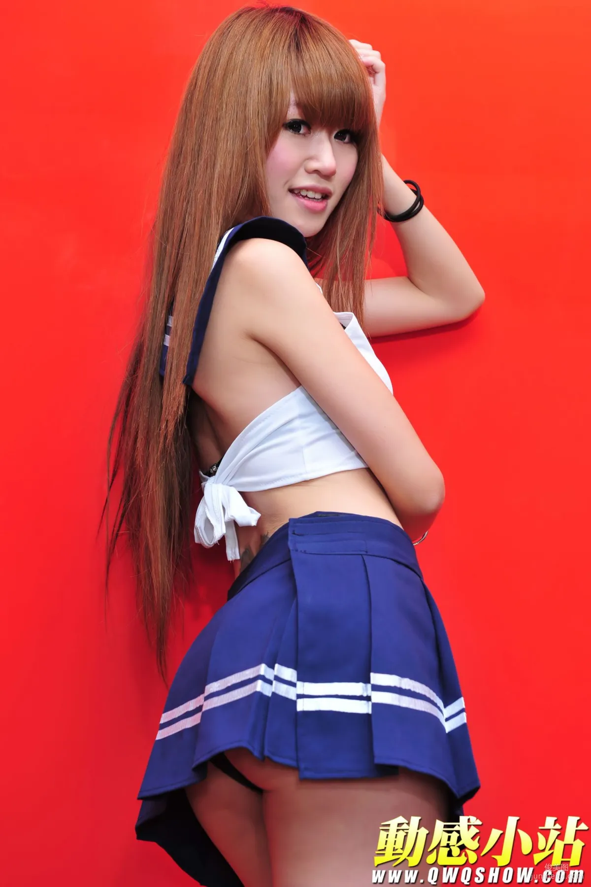 動感之星 丁丁《白絲校服妹子》 [動感小站] NO.141 寫真集 56