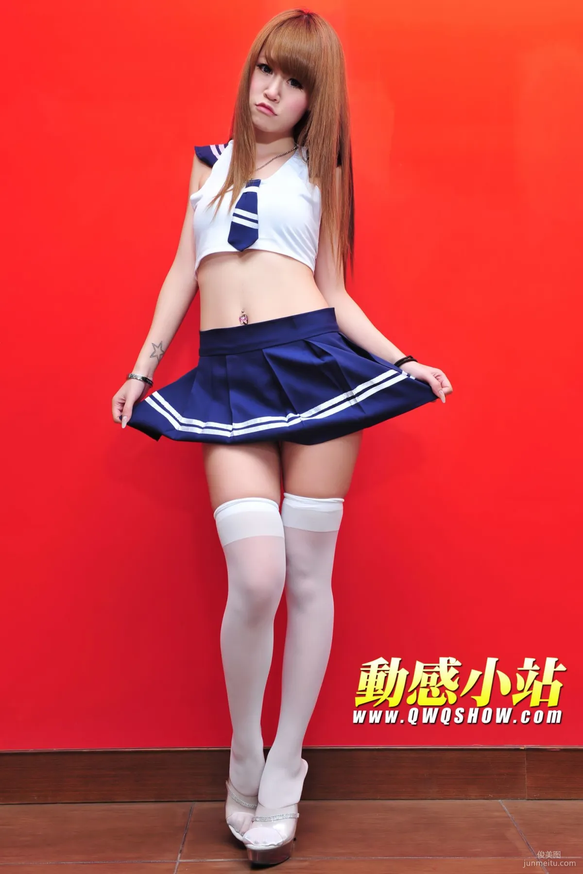 動感之星 丁丁《白絲校服妹子》 [動感小站] NO.141 寫真集 52