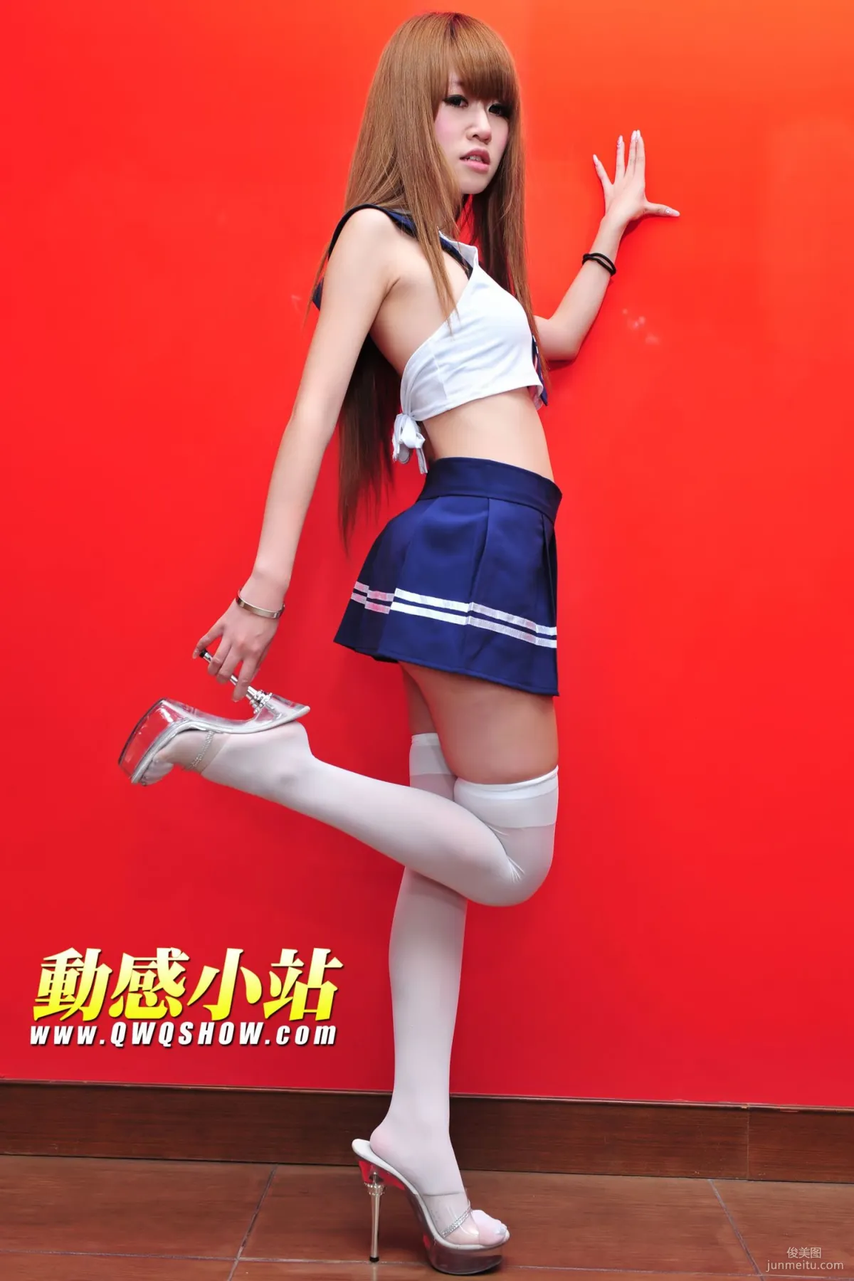 動感之星 丁丁《白絲校服妹子》 [動感小站] NO.141 寫真集 13