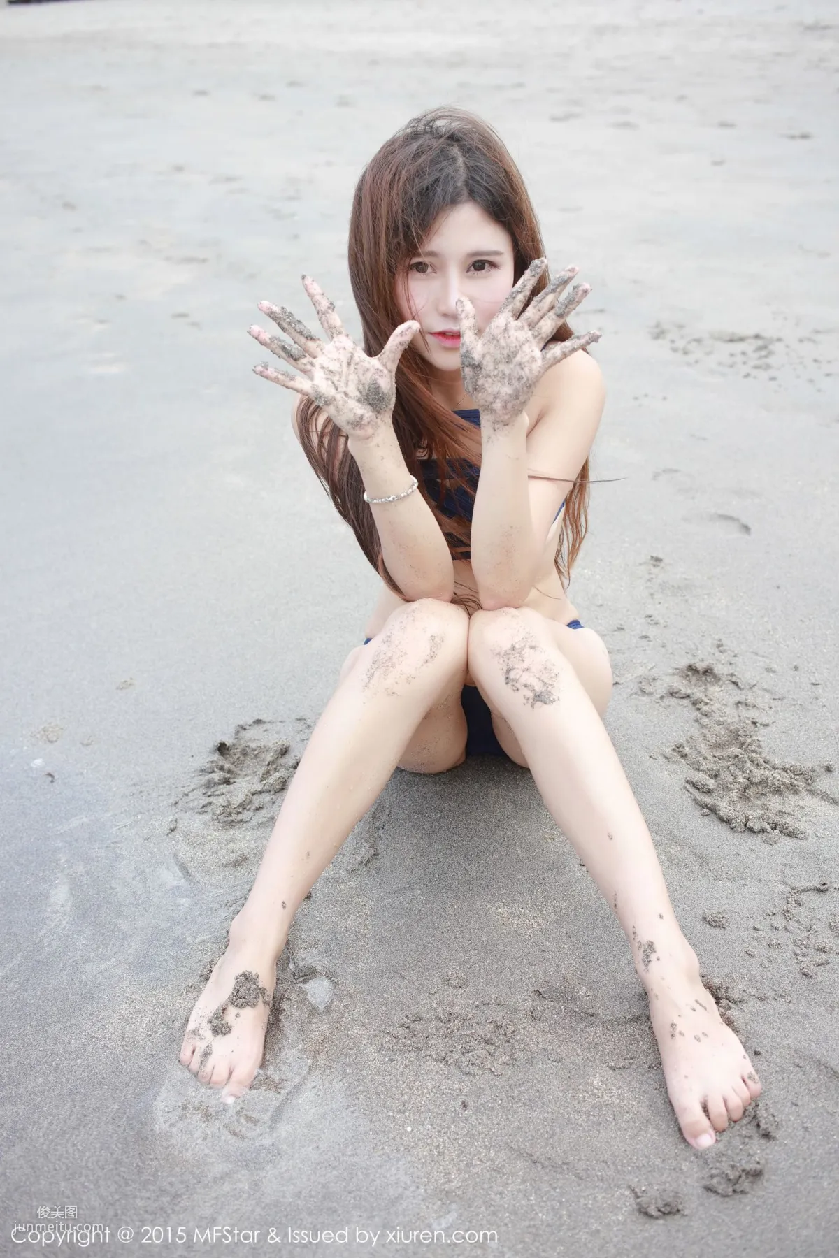 Milk楚楚《龍目島旅拍》白襯衫+束縛比基尼 [模範學院MFStar] Vol.026 寫真集 46
