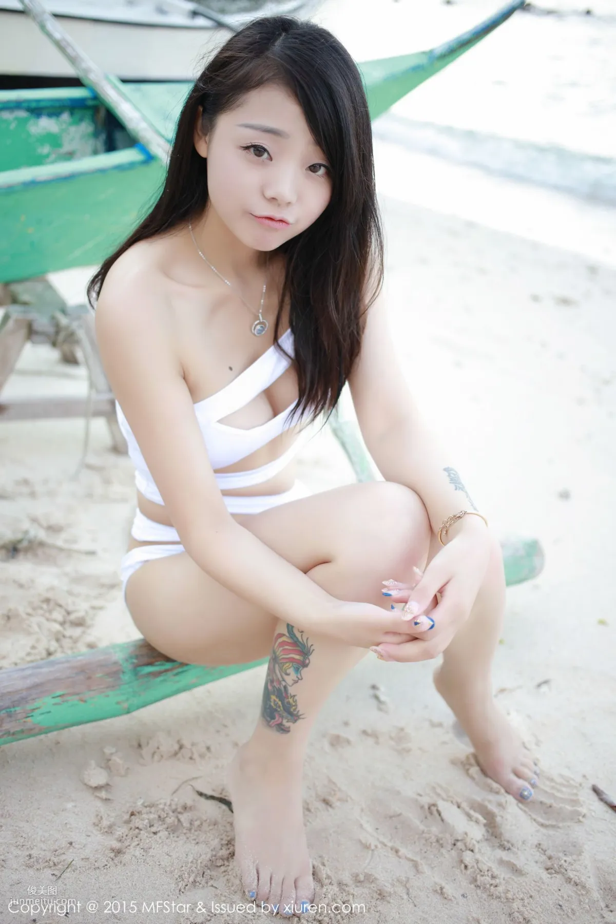 佘貝拉bella《長灘旅拍》2套比基尼系列 [模範學院MFStar] Vol.016 寫真集 34