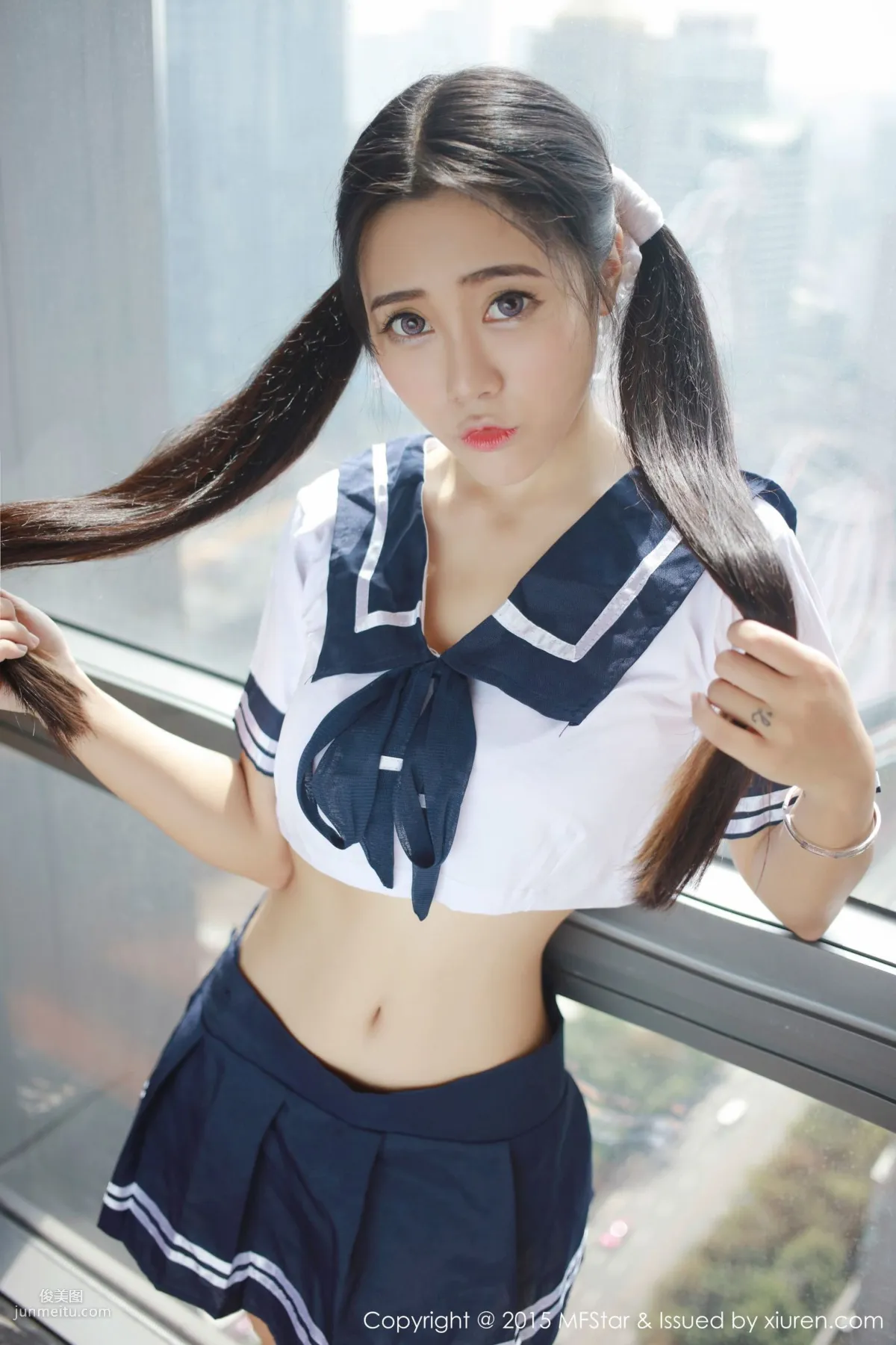 兜豆靓Youlina《3套性感制服系列》 [模範學院MFStar] Vol.032 寫真集 8
